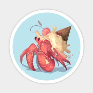 Ice Cream Crab Magnet